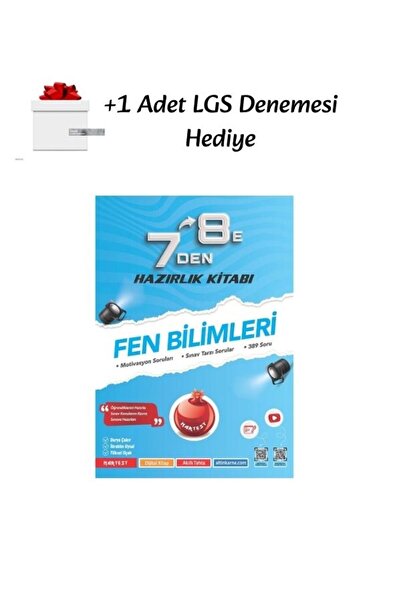 Nartest Yayınları Nartest Yayınları 7 den 8 e Fen Bilimleri Hazırlık Kitabı +...