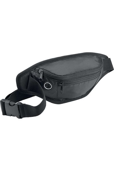 4desire.ro Festival Waist Bag, 4desire.ro, 2 pockets, headphone slot, 32 x 14 x 8 cm, unisex, black