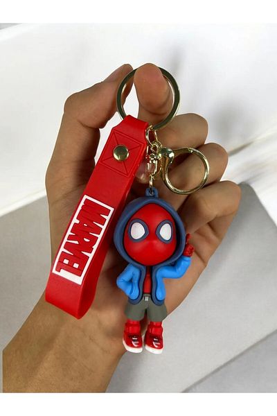 TAYEM Spiderman Spiderman Keychain, Luxury Large Size 3D Keychain and Bag Ornament, Accessory