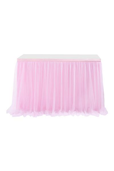 OEM NSSONBEN party tablecloth, 183 x77 cm, tulle, pink