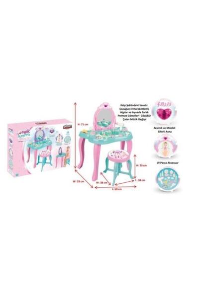 PİLSAN Magic Butterfly Vanity Table (Purple)