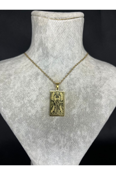 Mos Tespih قلادة برج الثور بتصميم خاص من الفولاذ