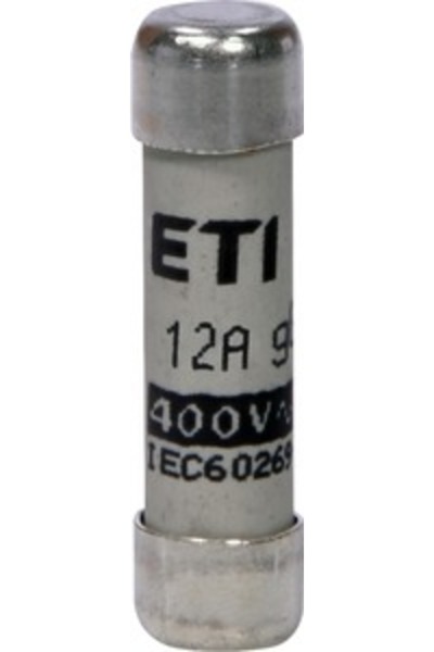 Eti Κυλινδρική ασφάλεια gG, AC, 8x32, 12A, 400V, CH8x32, σετ 10 τεμαχίων, 002...