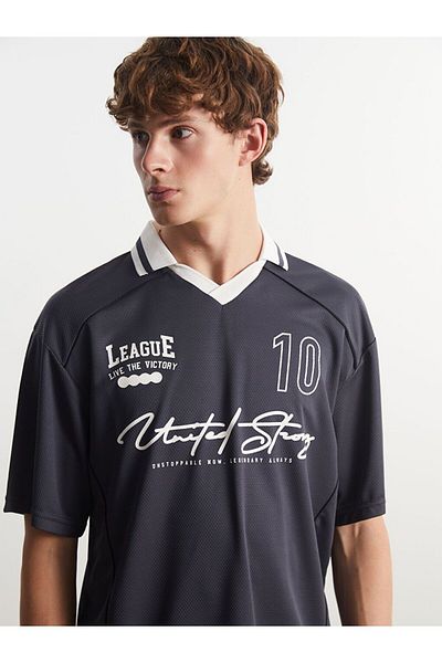 LC Waikiki Xside Polo Neck Printed Men's T-Shirt