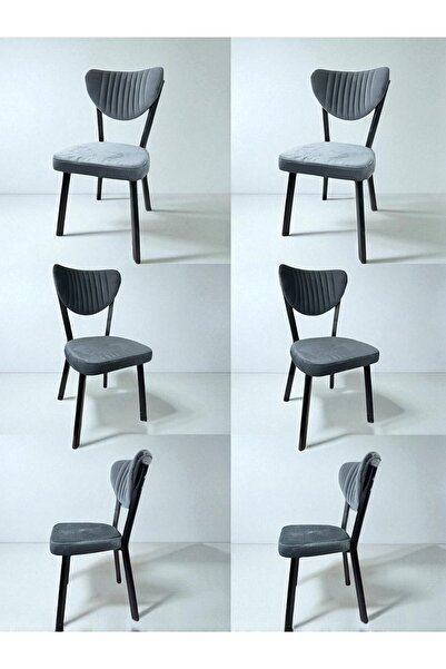 loretto 6'LI MUTFAK SANDALYESİ,SANDALYE TAKIMI,KREM SANDALYE TAKIMI 6 KİŞİLİK