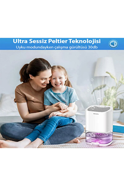 Genel Markalar EZERE H2102 Dehumidifer 1000ml Banyo-Mutfak-Oda Nem Alma Cihazi-(1903) - Ogz2177-6293