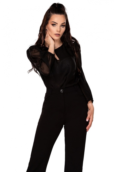 Atmosphere Fashion Bluză din voal negru