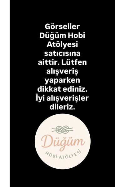 Düğüm Hobi Atölyesi 1 mm Kızıl Kahve 1 metre Saraç Mumlu İp (Bileklik Halhal Kolye Deri Dikiş İpi)