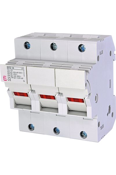 Eti Fuse disconnector, 14x51mm, alternating current, 3P, 50A, with LED, EFD 14, 002560005,