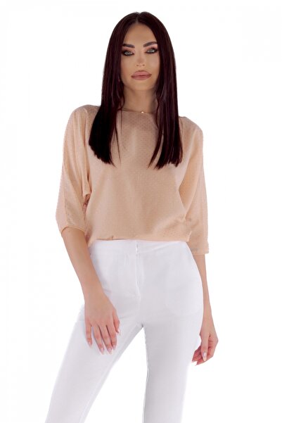 Atmosphere Fashion Bluză bej din voal