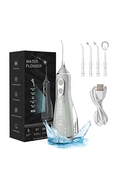 LEDASSE Irigator oral inteligent LEDASSE®, 5 moduri, 300 ml, capete rotative la 360°