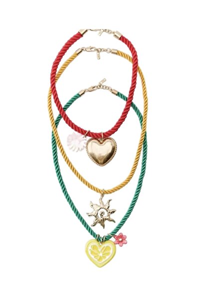 Seila Atelier Colore Neklace | 3’lü Halat Charm Kolye