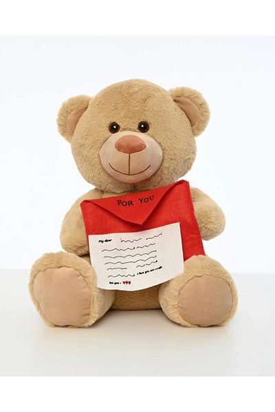 MATMEL Cute Plush Teddy Bear with Letters 45cm Fenomen Plush Bear Gift Plush Bear