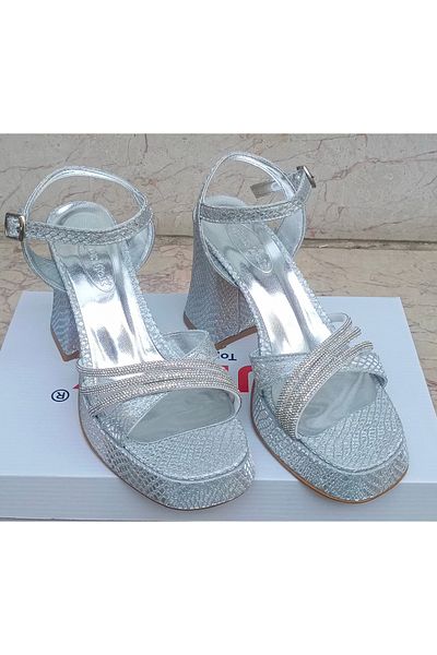uğurtek Platform Sole Thick Heel Evening Dress Shoes