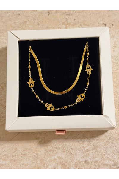 luxyansımalar Steel Necklace