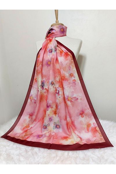 REMOMODA Patterned Italian Koton Soft Shawl High Quality Moose-Soft