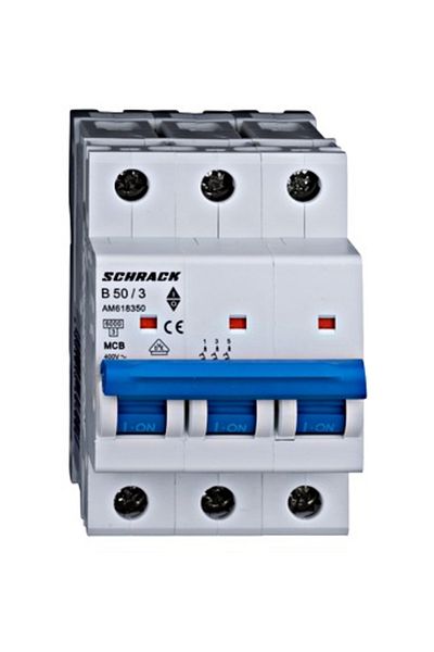 Eti Intreruptor automat MCB, 3P, 50A, 6kA, curba B, AMPARO, AM618350--, Schrack