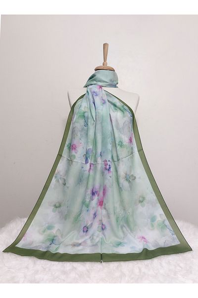 REMOMODA Patterned Italian Koton Soft Shawl High Quality Moose-Soft