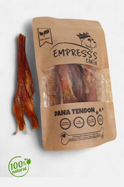 EMPRESS'S CANIN Dana tendon Çiğnemelik Köpek Ödül Maması, %100 Doğal/Glutensiz 100gr