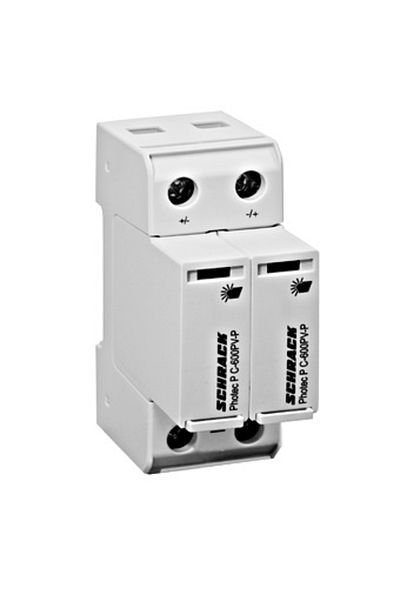 Eti SPD arrester, 2P, T2, 20kA, DC, 600V, Photec, IS01120600, Schrack