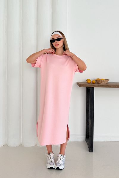 MODAMİNEM Women's Oversize Modal Dress with Side Slits