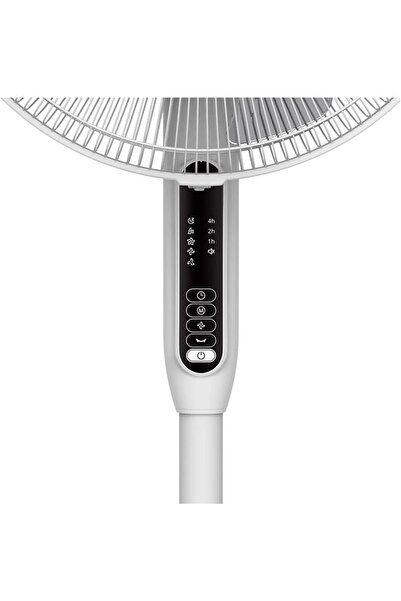 GOOD HOME GoodHome 40 cm Ayaklı Vantilatör, 3 Hız Kademeli, 7 Saat Zamanlayıcılı, Uzaktan Kumandalı, Beyaz