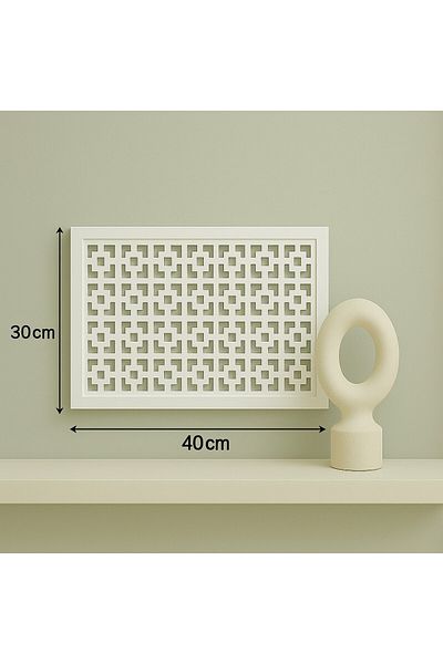EMİZEY Decorative Box Fuse and Modem-Wifi Storage Box 30X40 cm Depth 11 cm