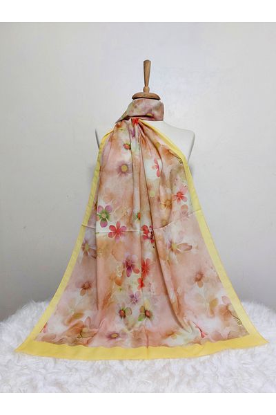 REMOMODA Patterned Italian Koton Soft Shawl High Quality Moose-Soft