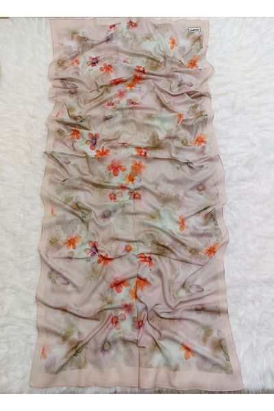 REMOMODA Patterned Italian Koton Soft Shawl High Quality Moose-Soft