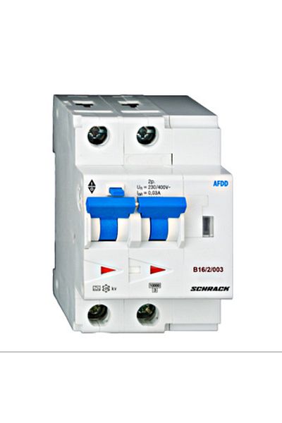 Eti AFDD+RCBO, 2P, 16A, 30mA, 10kA, curve B, type A, Lisa, BA618216--, Schrack