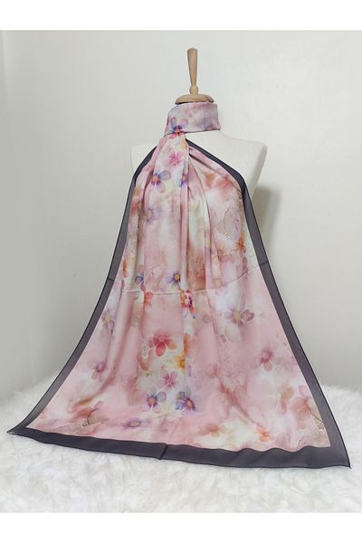 REMOMODA Patterned Italian Koton Soft Shawl High Quality Moose-Soft