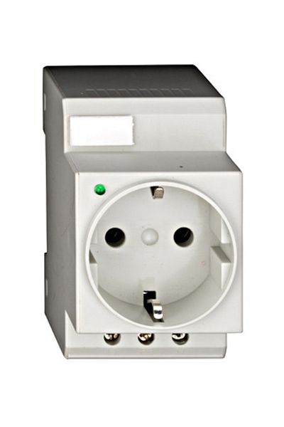 Eti 2-module socket, DIN rail mounting, 2P+E, BZ325003--, Schrack