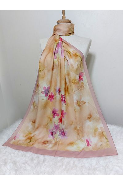 REMOMODA Patterned Italian Koton Soft Shawl High Quality Moose-Soft