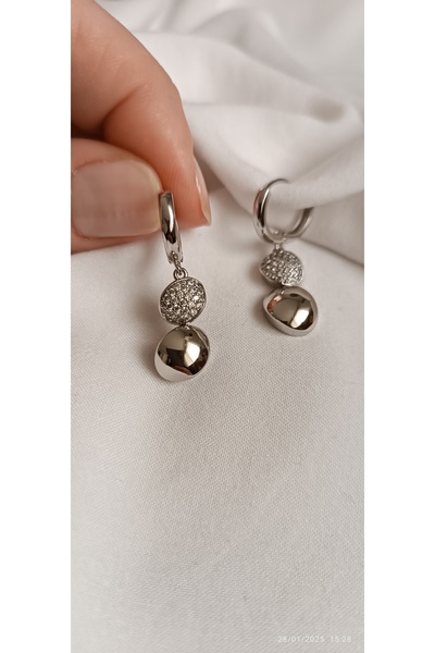 ARİ TAKI Damla Elegant Steel Earrings