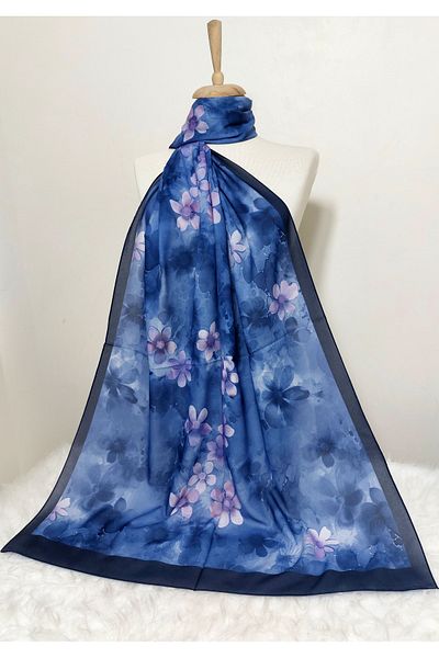 REMOMODA Patterned Italian Koton Soft Shawl High Quality Moose-Soft