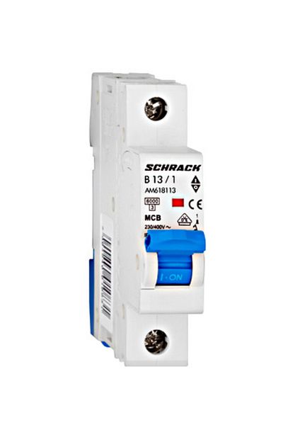 Eti Circuit breaker MCB, 1P, 13A, 6kA, curve B, AMPARO, AM618113--, Schrack