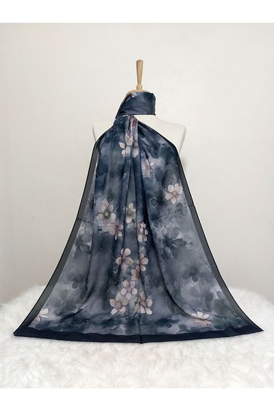 REMOMODA Patterned Italian Koton Soft Shawl High Quality Moose-Soft