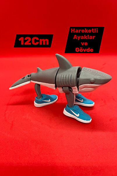 Katmanist Brainrots Tralalero Tralala Köpek Balığı Ayakkabı Temalı Figür