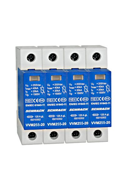 Eti SPD arrester, 4P, T2, 20kA, AC alternating current, Vartec TNS, IS111340--, Schrack