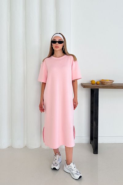 MODAMİNEM Women's Oversize Modal Dress with Side Slits