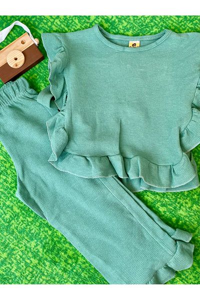OEM Girl's Green Side Tie Suit