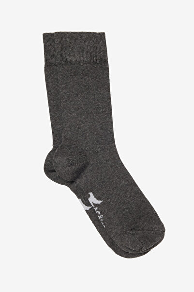 AC&Co / Altınyıldız Classics Erkek Gri-Lacivert-Beyaz Pamuklu 7'li Paket Esnek Soket Çorap