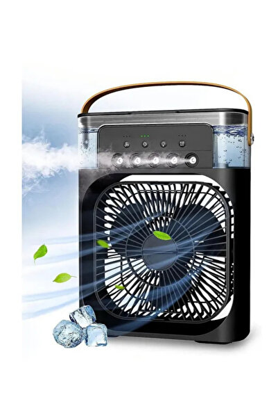 NS Store 600 ML Hazneli Buzlu Fan – Mini Klima & Nemlendirici 5 Spreyli Zaman...