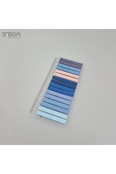 sibga tasarım Thin Strip 320 Sheets Transparent Color Postit Post-It Post It. Bookmark Bookmark Postit Sticker