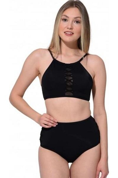 Markahit Argisa Tulle Laced High-Waisted Bikini