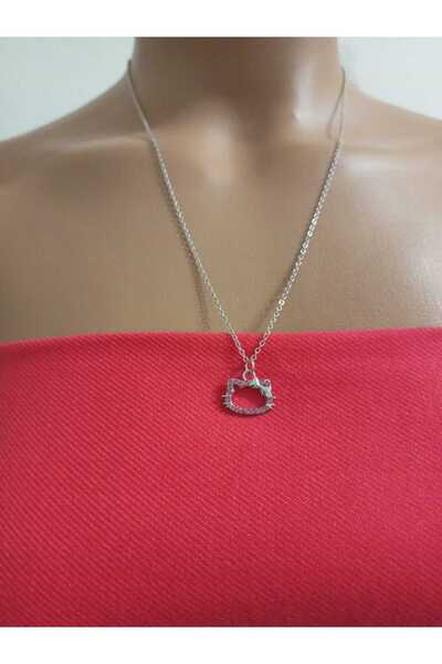 Bujiteri AYNA AKSESUAR GÜMÜŞ KAPLAMA HELLO KİTTY