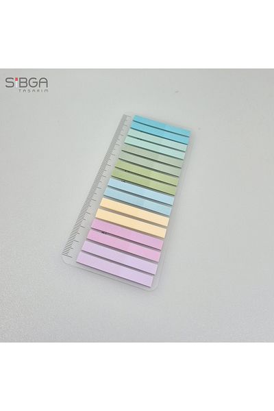sibga tasarım Thin Strip 320 Sheets Transparent Color Postit Post-It Post It. Bookmark Bookmark Postit Sticker