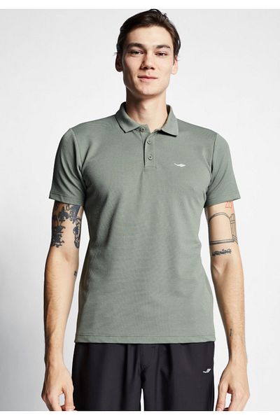 Lescon Men's Short Sleeve Polo Neck T-Shirt 25S-1297-25N