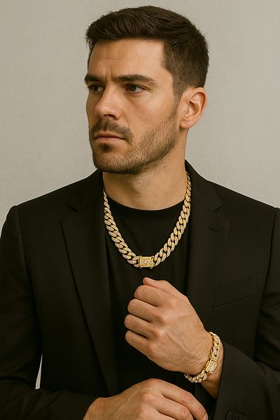 Naviforce Chain Men's Bracelet and Necklace