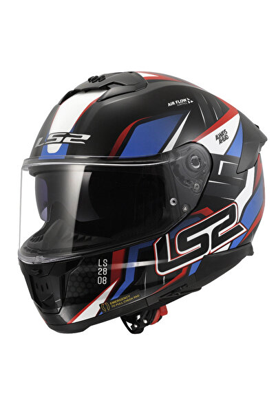 LS2 STREAM 2 TINUX SİYAH-KIRMIZI KASK